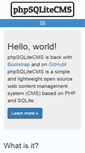 Mobile Screenshot of phpsqlitecms.net